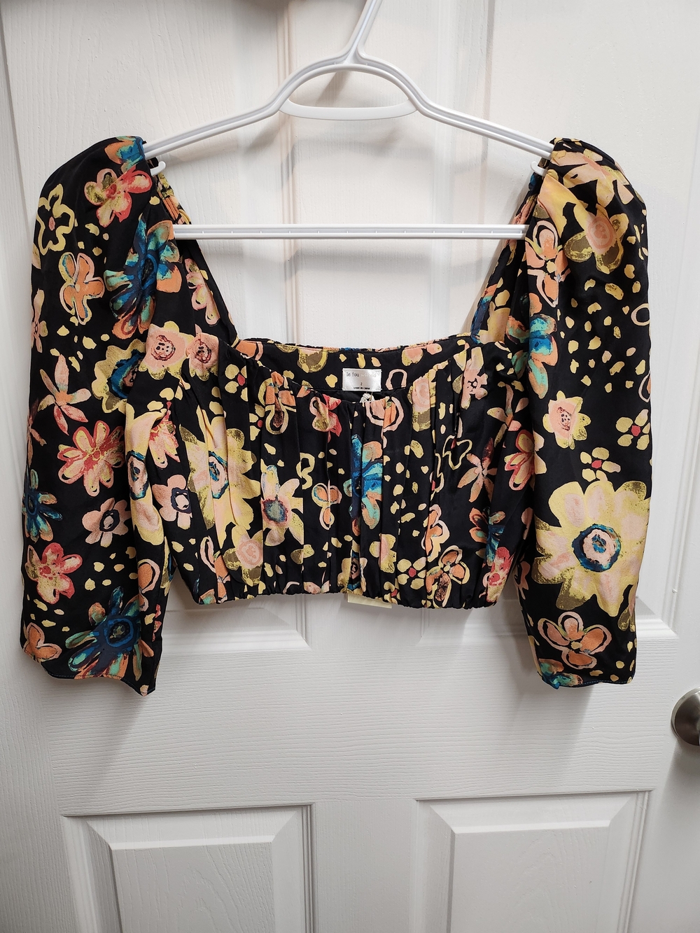 Aritzia Wilfred Le Fou Samba Silk Floral Top